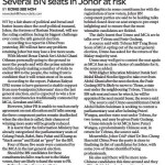 MCA seats in Johor could fall