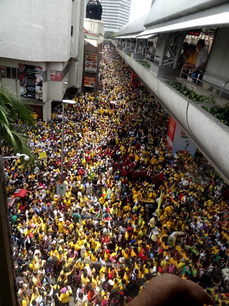 Part of the immense crowd at Bersih 3.0