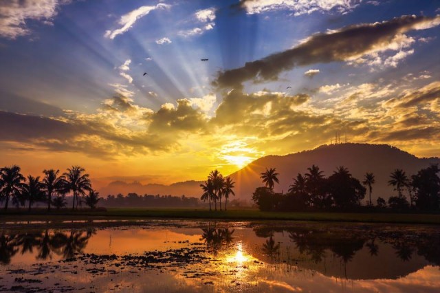 Sunset at Bukit Mertajam - Photograph: Haha Lee