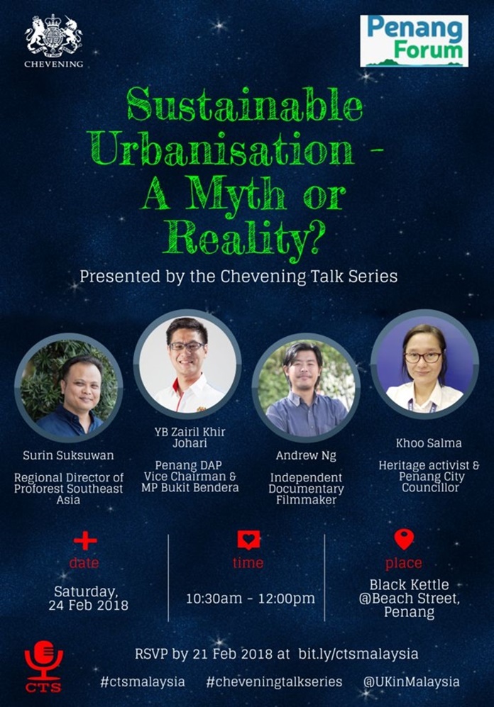 Talk show in Penang: Sustainable Urbanisation – Myth or Reality?